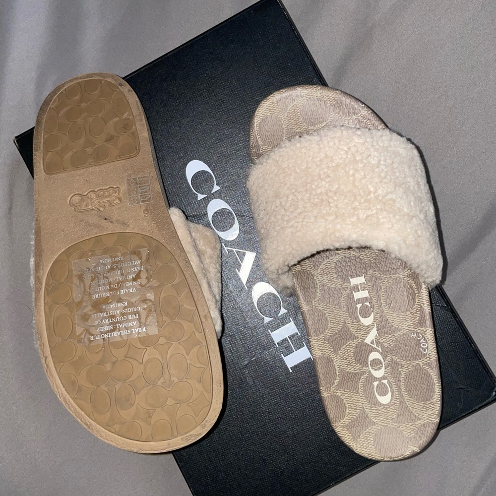 COACH Ulla Slides/Slippers. Woman’s size 6, but the box says size 8. - Picture 4 of 7